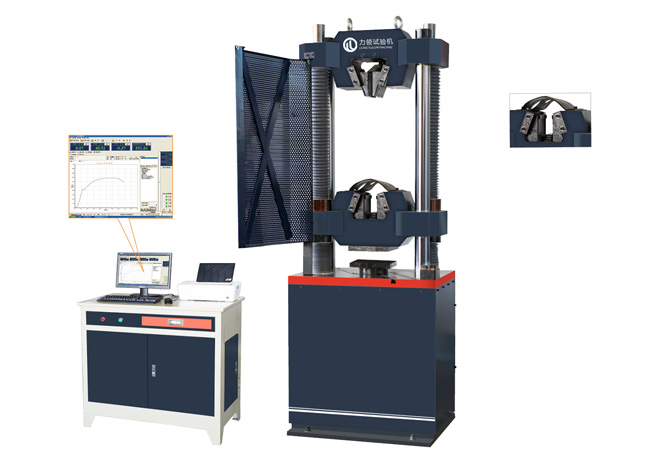 What are the safety rules for using a universal testing machine?