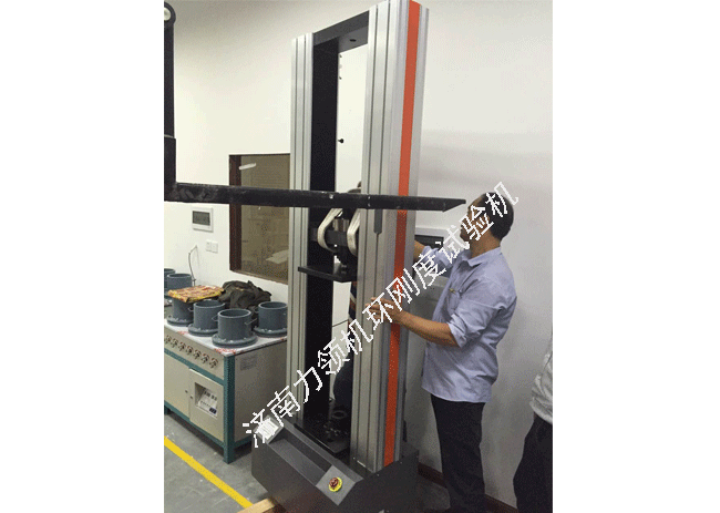 Guangdong customer debugging site for ring stiffness testing machine