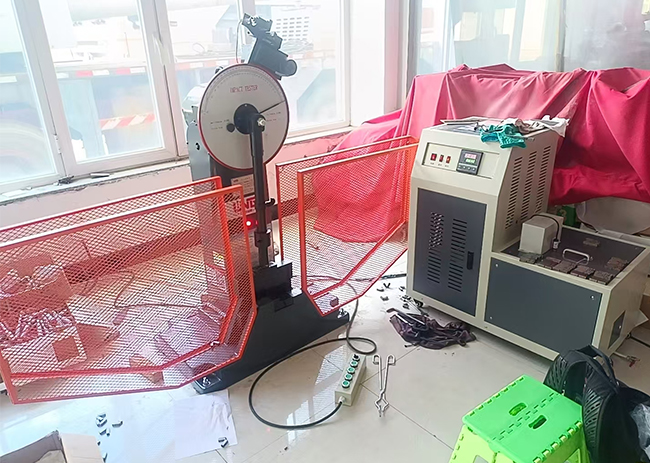 Standard use flow of impact test equipment (Charpy impact)