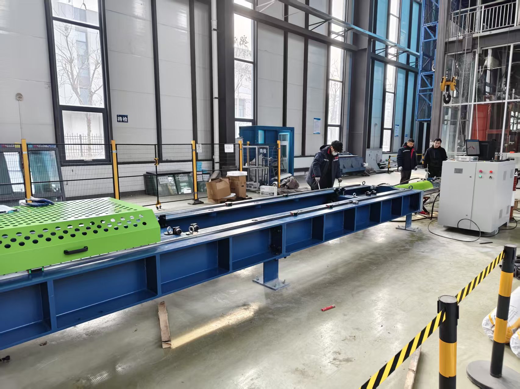Heavy delivery | Jinan Liling LAW-1500L horizontal tensile testing machine was successfully supplied to Architectural Research Institute, consolidating the hard power of infrastructure scientific research and testing.
