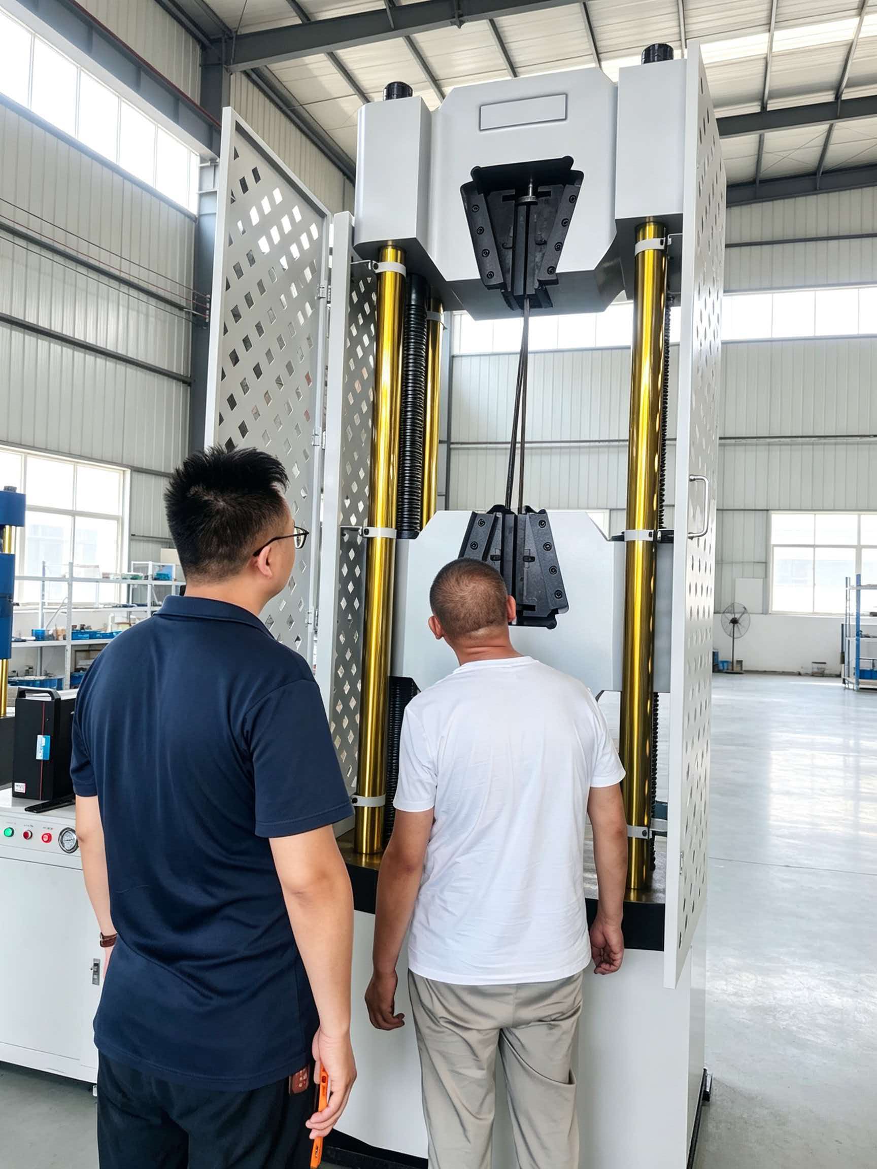 Technological innovation breaks through again! Jinan Liling WAA-1200G static load tensile testing machine is newly released, which enables high-precision detection of mining support materials.