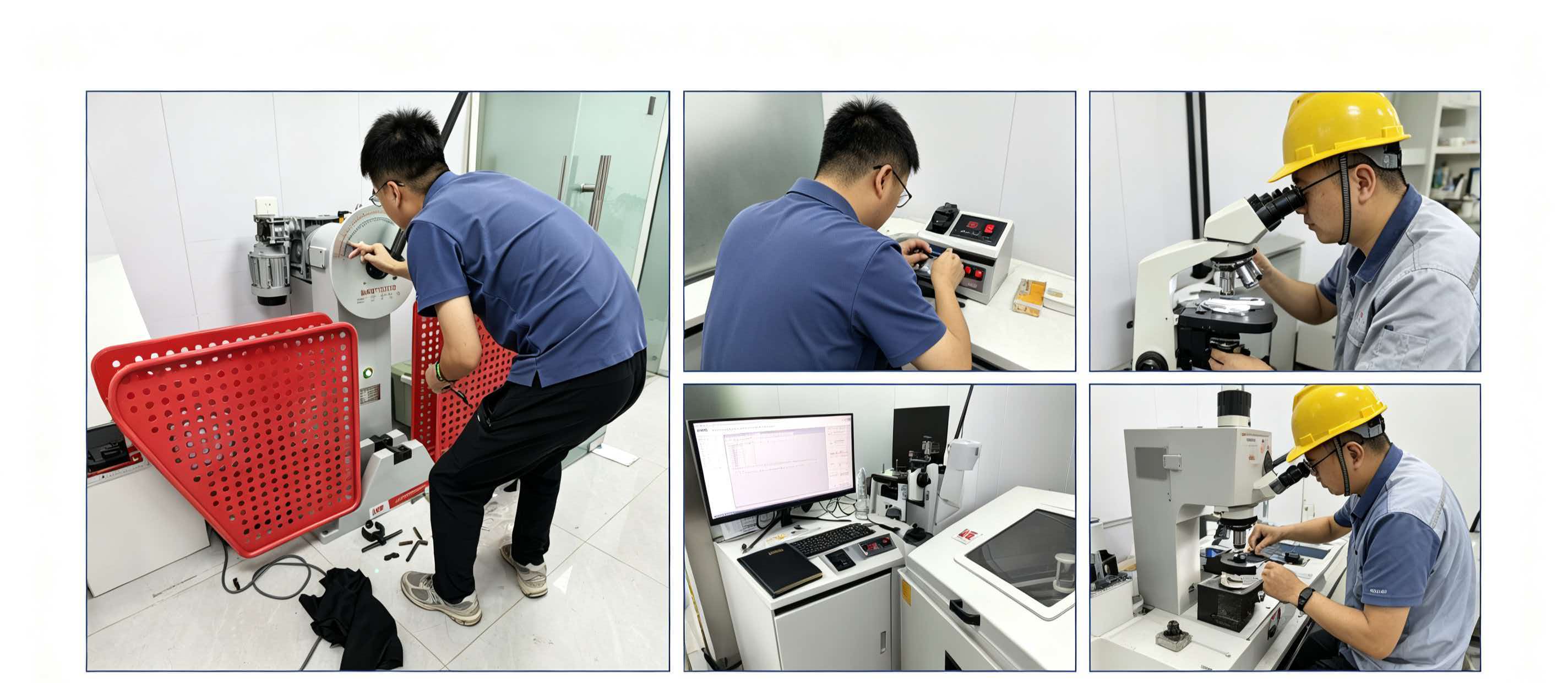 Deeply cultivate on-site technical service | force-collar testing machine to complete the debugging of complete sets of equipment in Shandong Taian energy enterprise laboratory